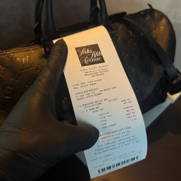 Unisex Premium Duffle Bag Monogram Design (Look a the description first) - Picture 5 of 5